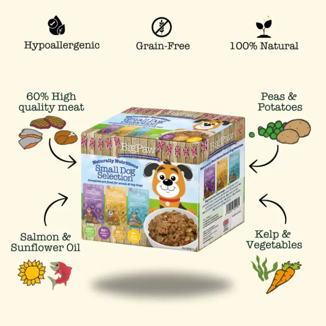 Hovedbilde Little BigPaw Small dog selection Pack 8x150g
